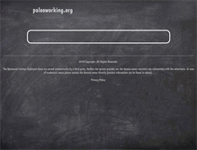 Tablet Screenshot of paleoworking.org